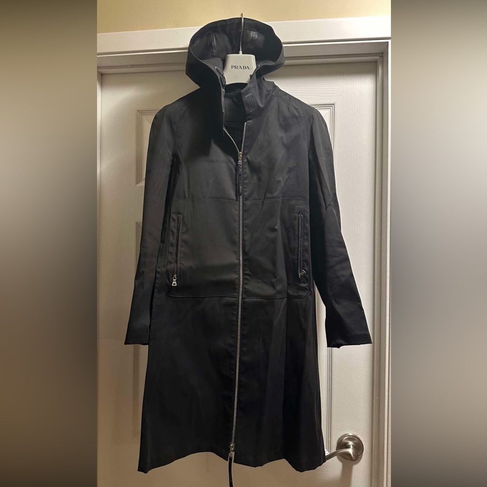 Prada Hooded Rain Coat